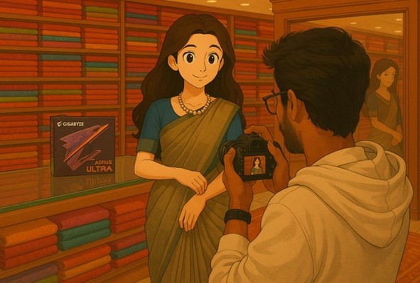 Varsha Saree Transformation